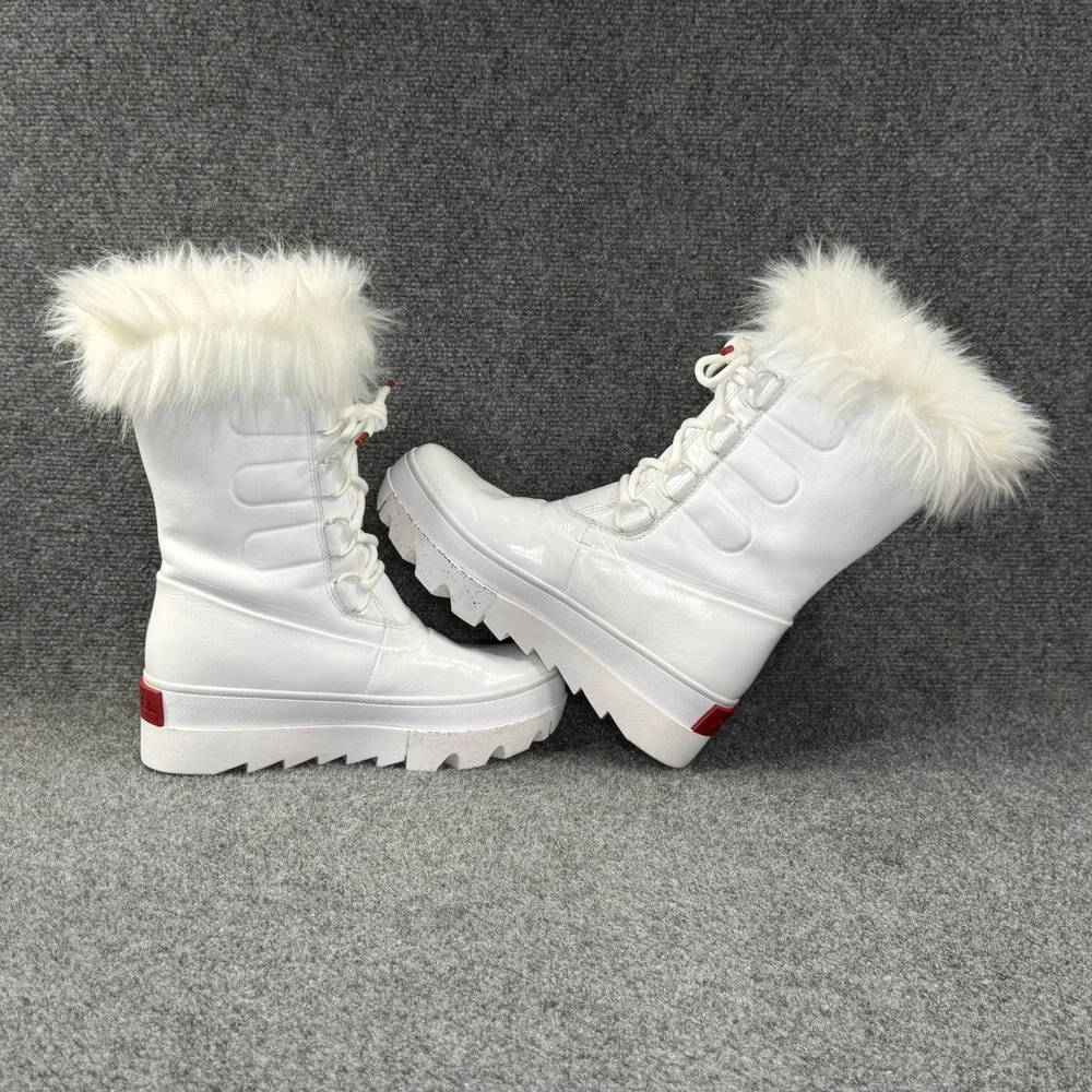 Sorel Joan of Arctic NEXT Winter Boots Women's 9 White Waterproof Snow Faux Fur